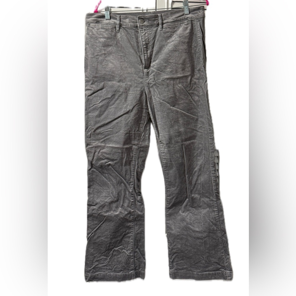 LOFT silver velvet pants